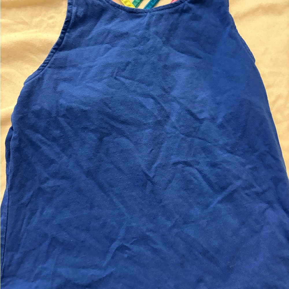 Mini Boden Vibrant Blue Kids Tank Top
